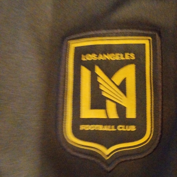 Men's soccer XL Adidas Los Angeles FC black gold home jersey You Tube - Picture 4 of 4